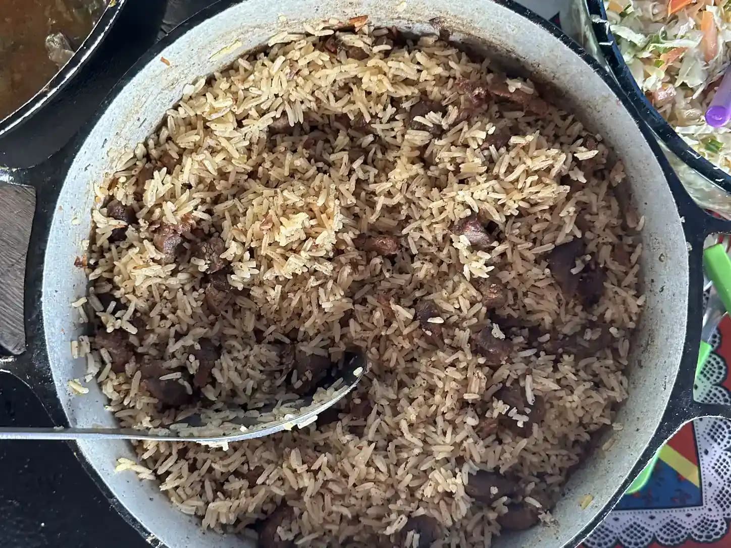 Arroz Carreteiro com Sobra de Churrasco: foto do prato pronto