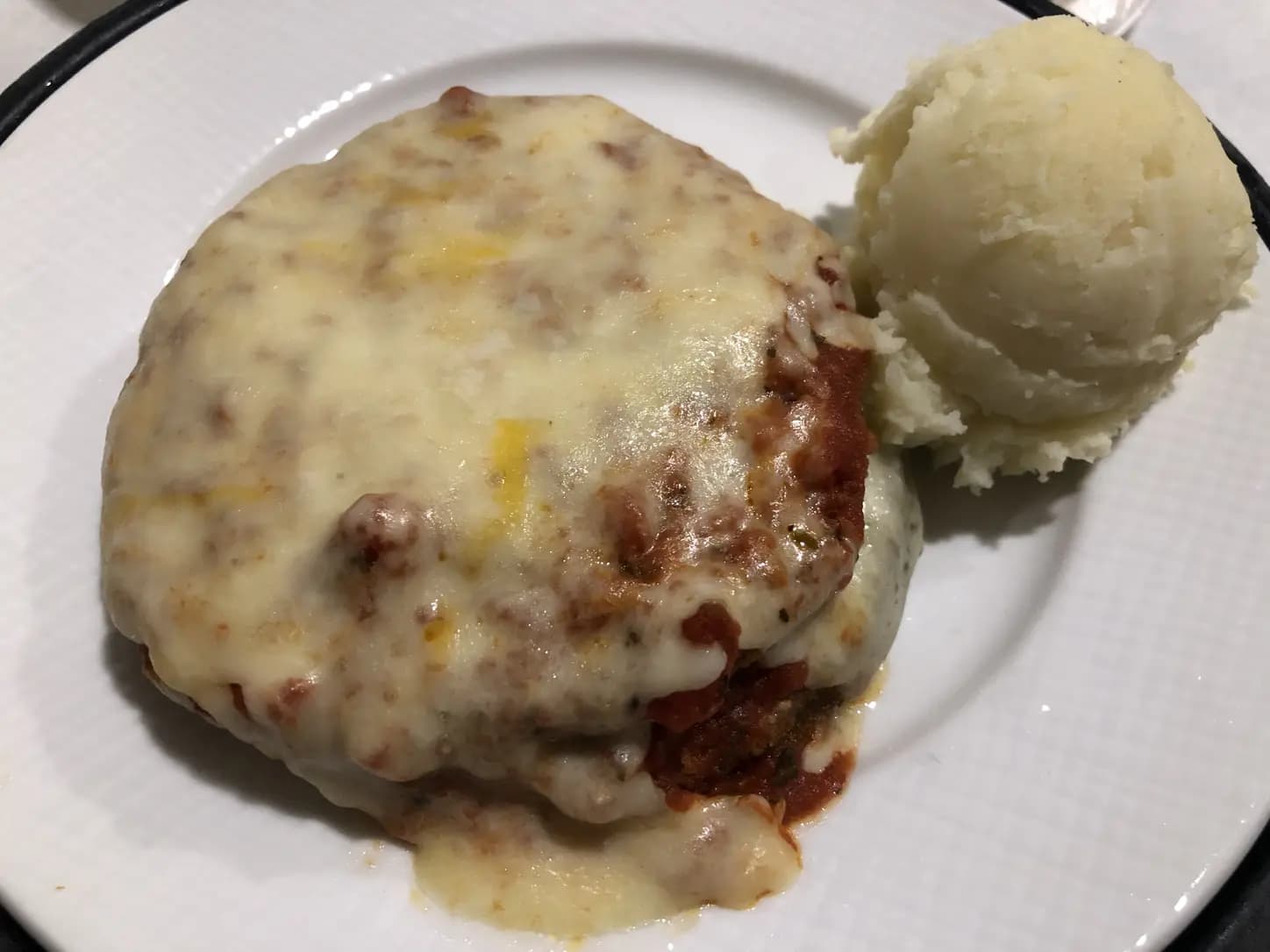 Bife à Parmegiana para 2 Pessoas: foto do prato pronto