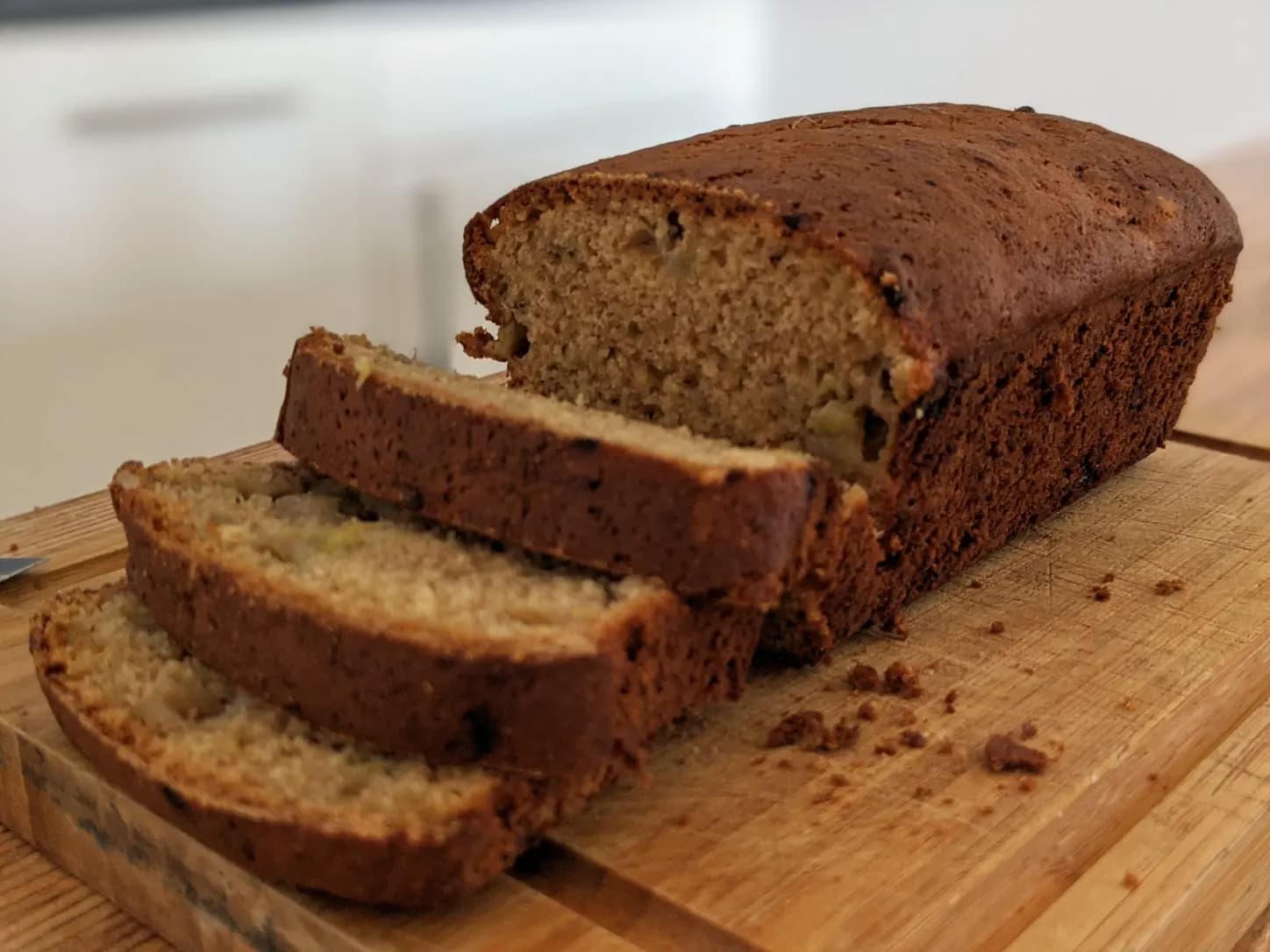 Bolo de Banana com Castanha e Canela Fofinho: foto do prato pronto