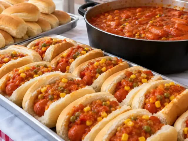 Cachorro-Quente para 50 Pessoas: Quantidades e Receita: prato pronto
