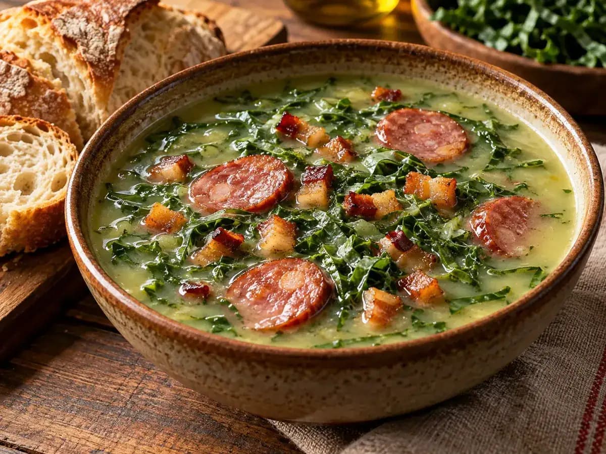 Caldo Verde para 40 Pessoas: foto do prato pronto