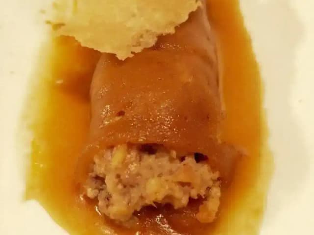 Canelone Gratinado de Presunto e Queijo: prato pronto