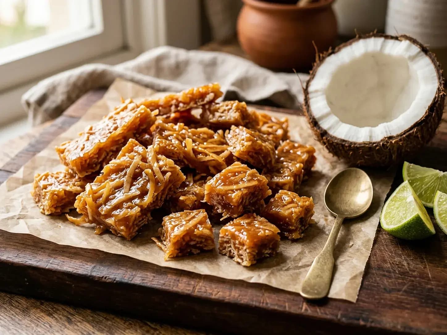 Cocada Quebra-Queixo Tradicional Caramelada de Feira: foto do prato pronto