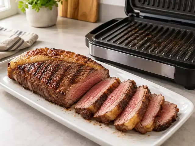 Como Assar Carne na Churrasqueira Elétrica Sem Ressecar: 4 Dicas: prato pronto