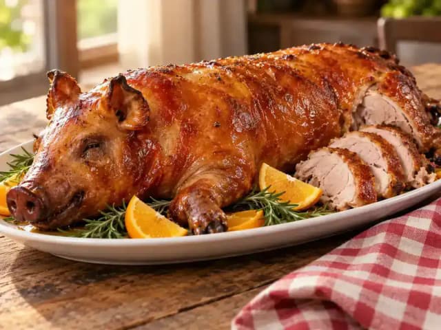 Como Assar Leitoa no Forno a Gás Macia e Pururuca: prato pronto