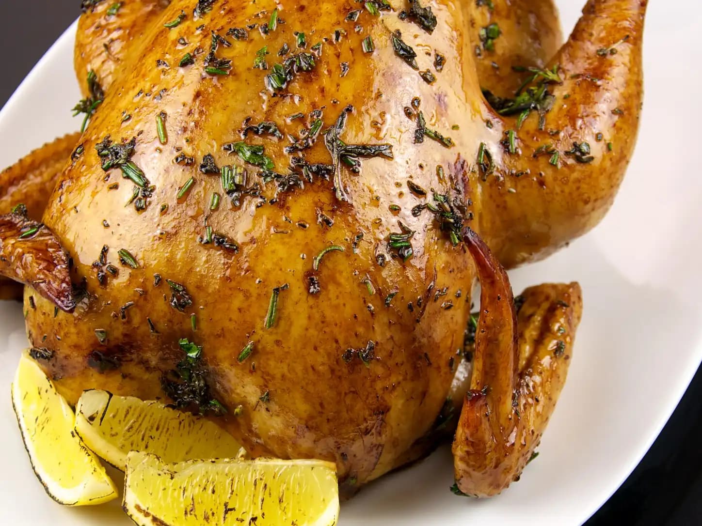 Como Esquentar Frango Assado Crocante e Suculento: foto do prato pronto