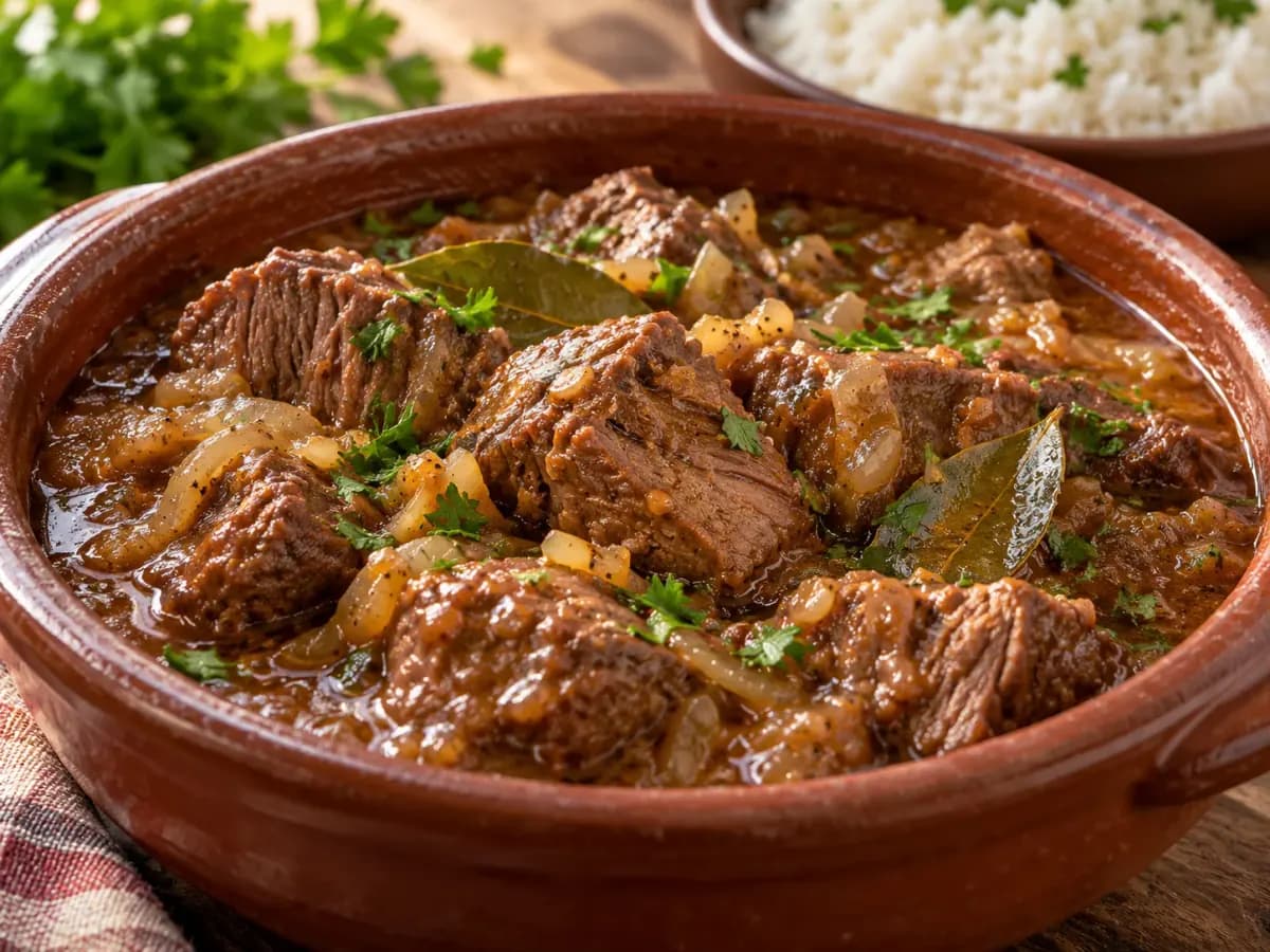 Como Fazer Carne na Panela Elétrica de Arroz: foto do prato pronto