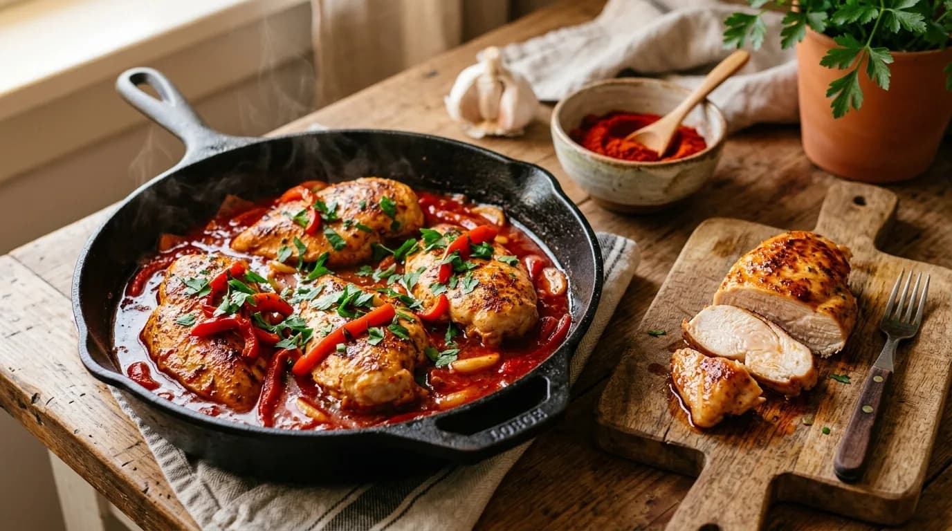 Como Usar Páprica Doce no Frango: foto do prato pronto