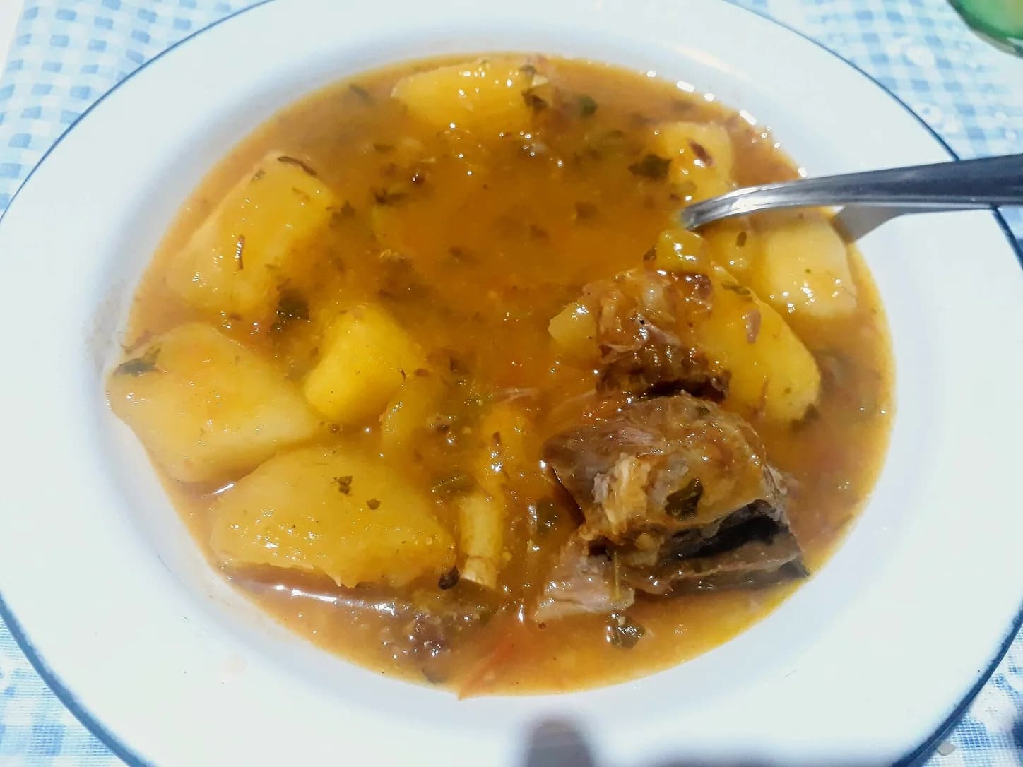 Costela ripa com mandioca na pressão: foto do prato pronto