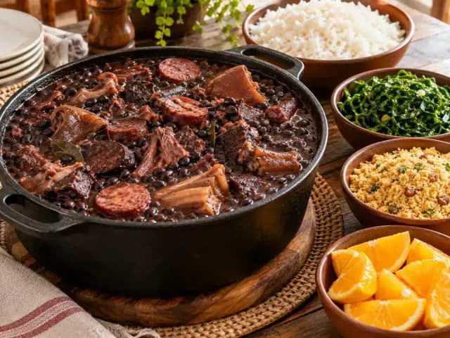 Feijoada para 15 Pessoas: 1 kg de Feijão Preto e 4,2 kg de Carnes: prato pronto