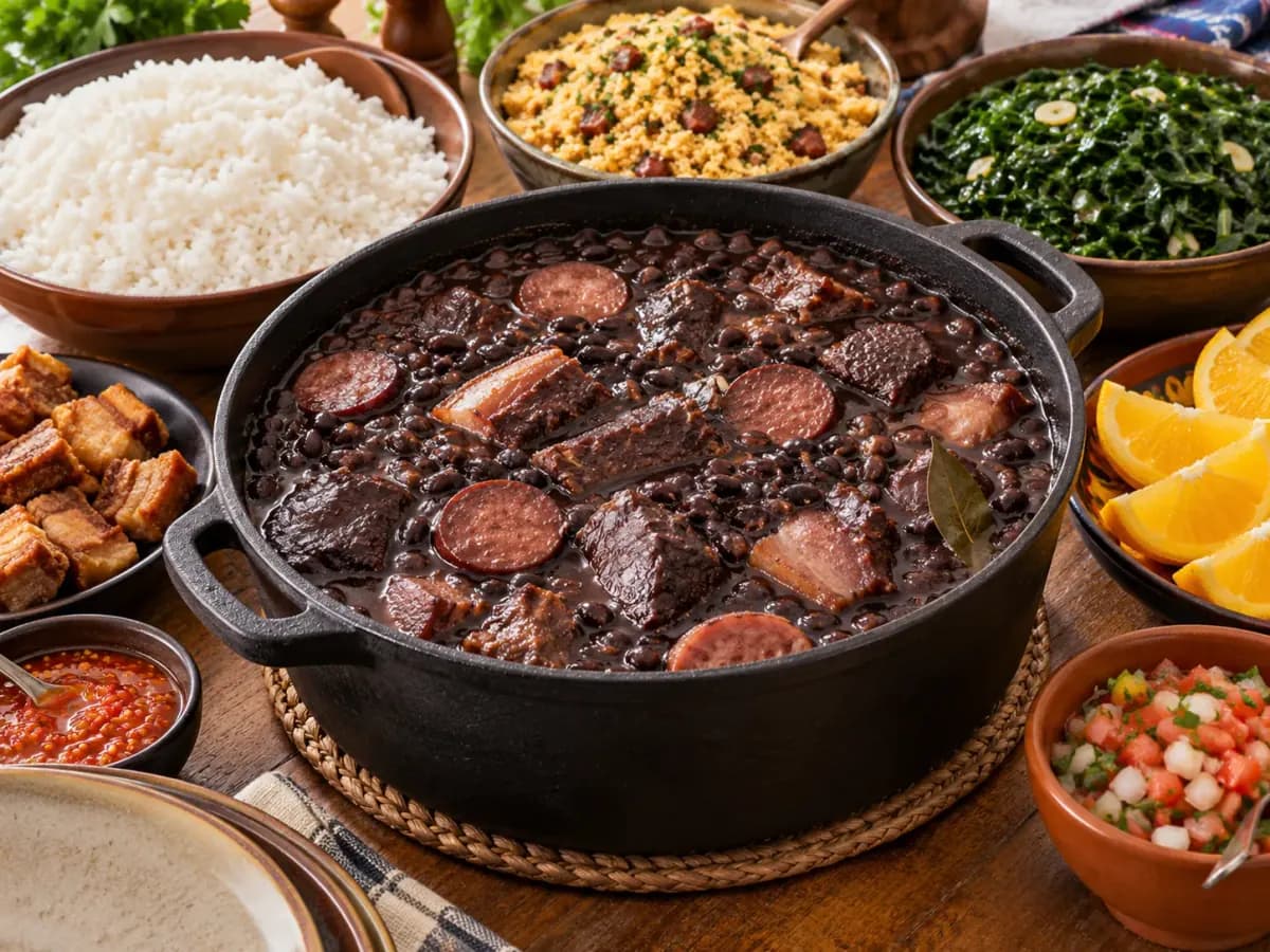 Feijoada para 70 Pessoas: Quantidades e Preparo: foto do prato pronto