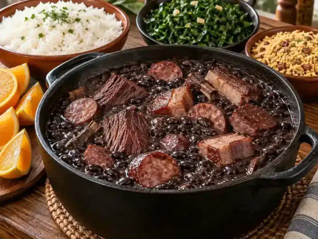 Feijoada para 70 Pessoas: Quantidades e Preparo: prato pronto
