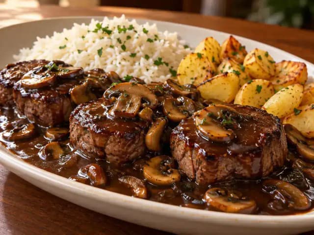 Filé ao Molho Madeira para 20 Pessoas: Quantidade de Carne e Vinho: prato pronto