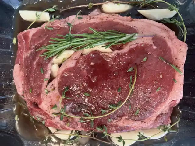 Filé de Costela na Frigideira Suculento: prato pronto