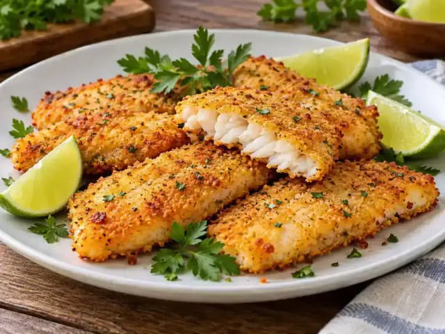 Filé de Panga na Airfryer: prato pronto