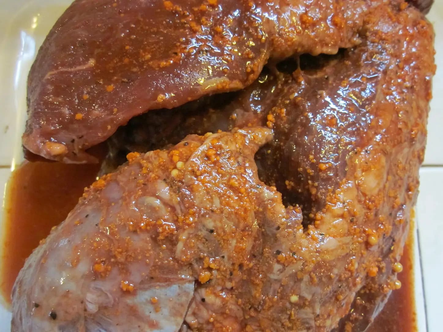 Maminha cozida na cerveja preta: foto do prato pronto