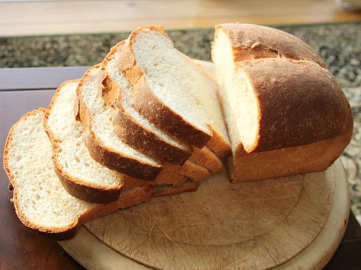 Pão de liquidificador sem sovar, com leite: foto do prato pronto