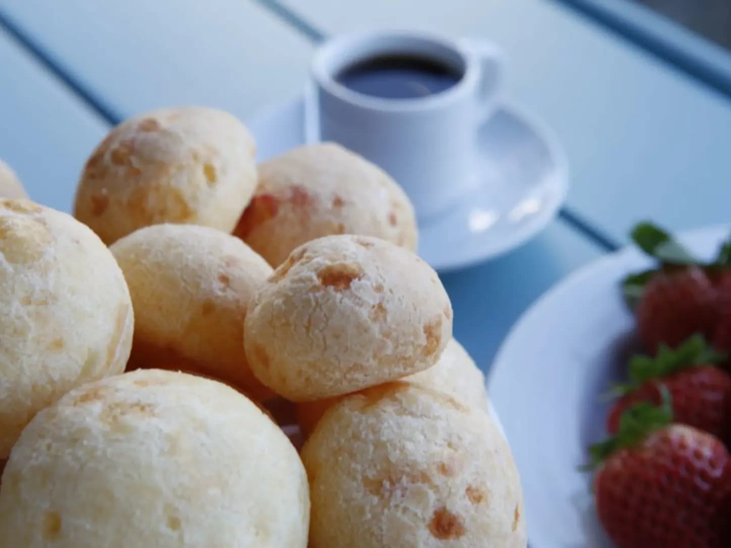 Pão de Queijo Fit Fácil com Creme de Ricota: foto do prato pronto