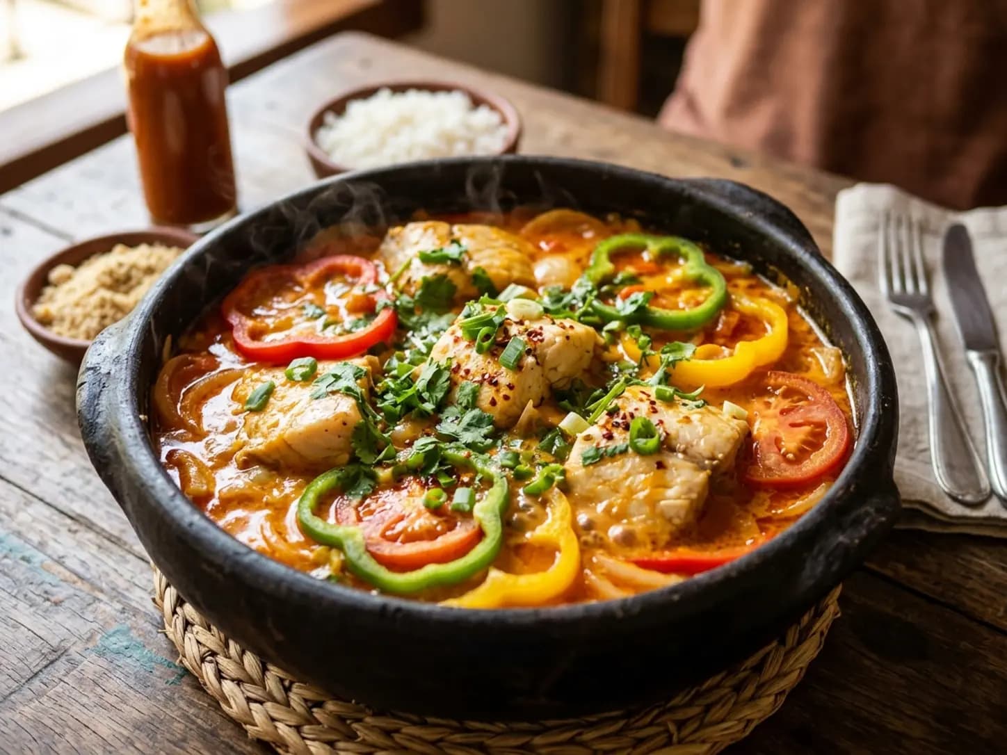 Moqueca de Piramutaba com Leite de Coco e Dendê: foto do prato pronto