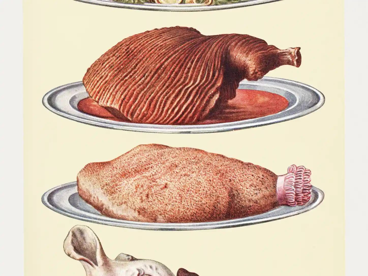 Pernil Assado para o Ano Novo: foto do prato pronto