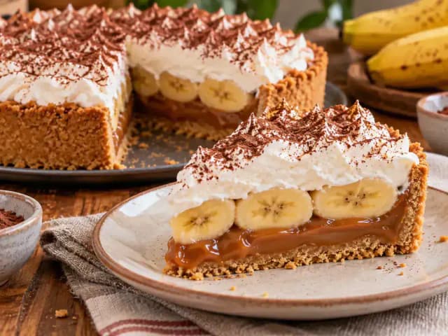 Qual Banana Usar na Banoffee? Prata Firme, Não a Nanica Madura: prato pronto