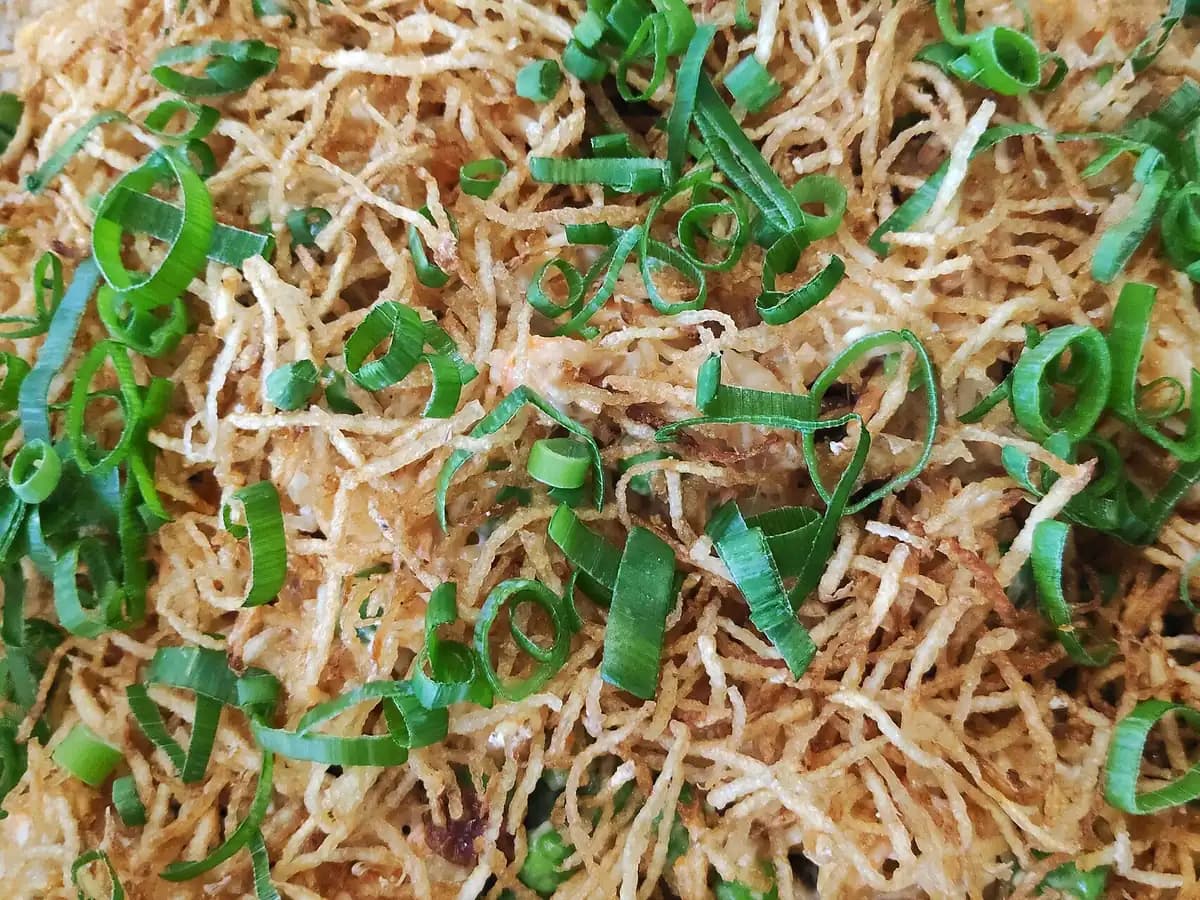 Salpicão cremoso de frango com presunto: foto do prato pronto