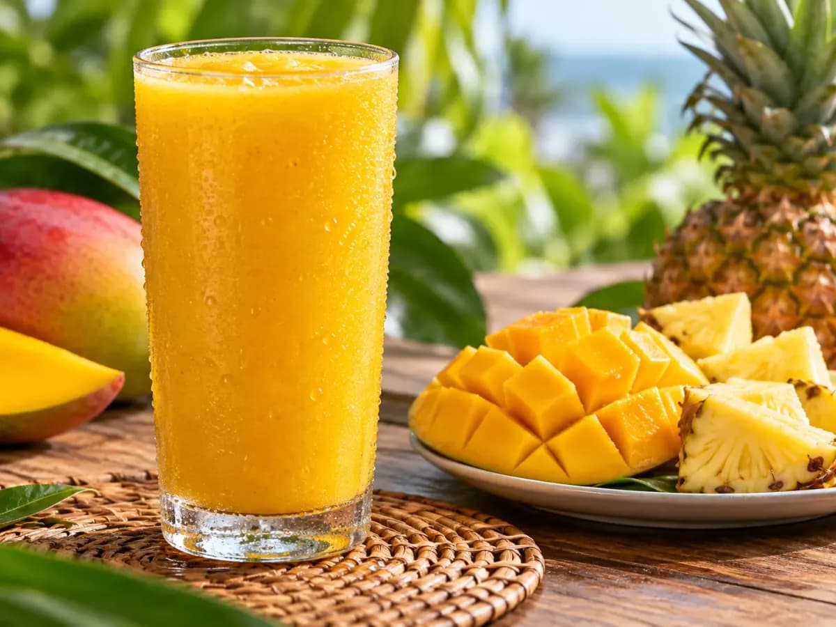 Suco de Manga com Frutas: Receita Base: foto do prato pronto