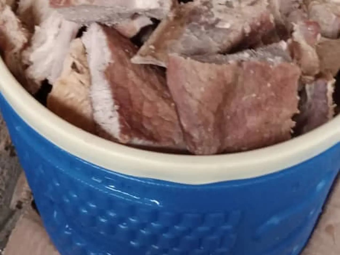 Tiras de Carne Seca Picante: foto do prato pronto