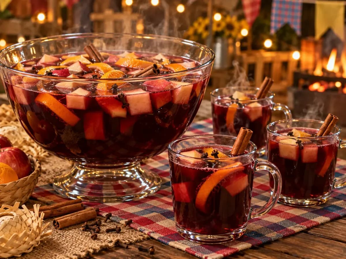 Vinho Quente para 50 Pessoas: foto do prato pronto