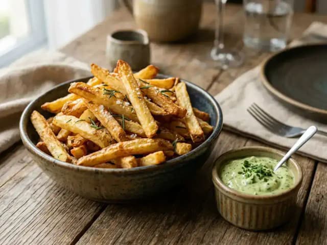Batata Frita na Airfryer: Crocante Fora e Macia Dentro: prato pronto