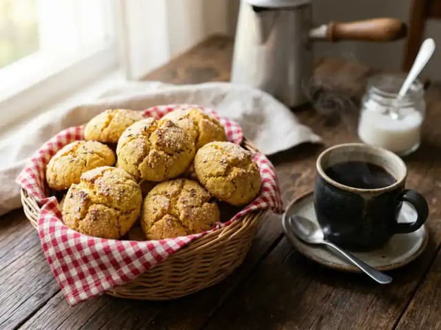 Broa de Fubá Tradicional: prato pronto