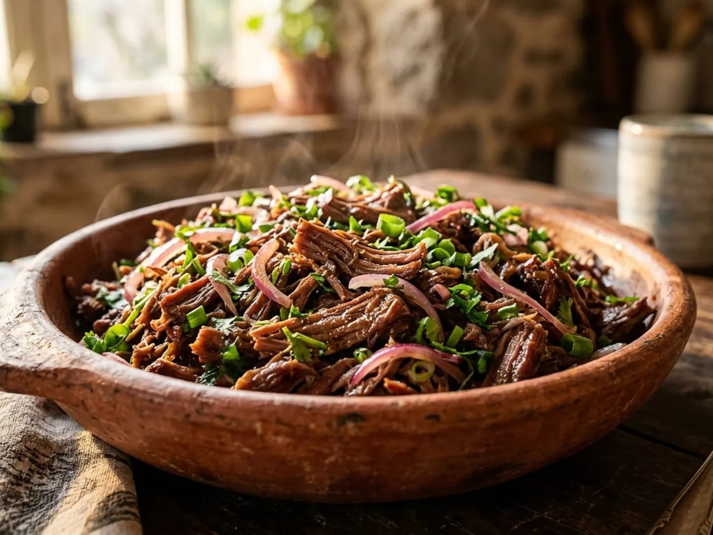 Como Cozinhar Carne de Charque para Desfiar Fácil: foto do prato pronto