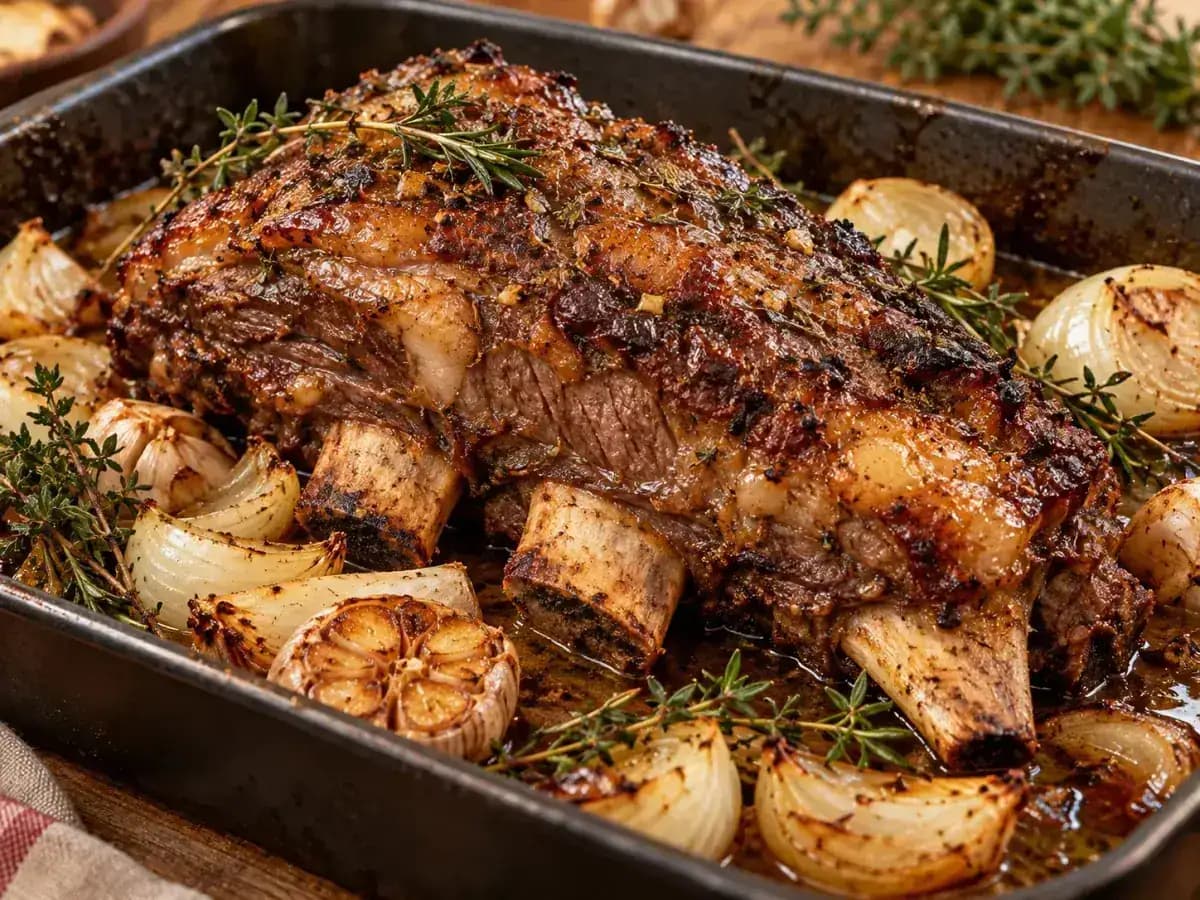 Costela Bovina Assada com Tempero Especial: foto do prato pronto