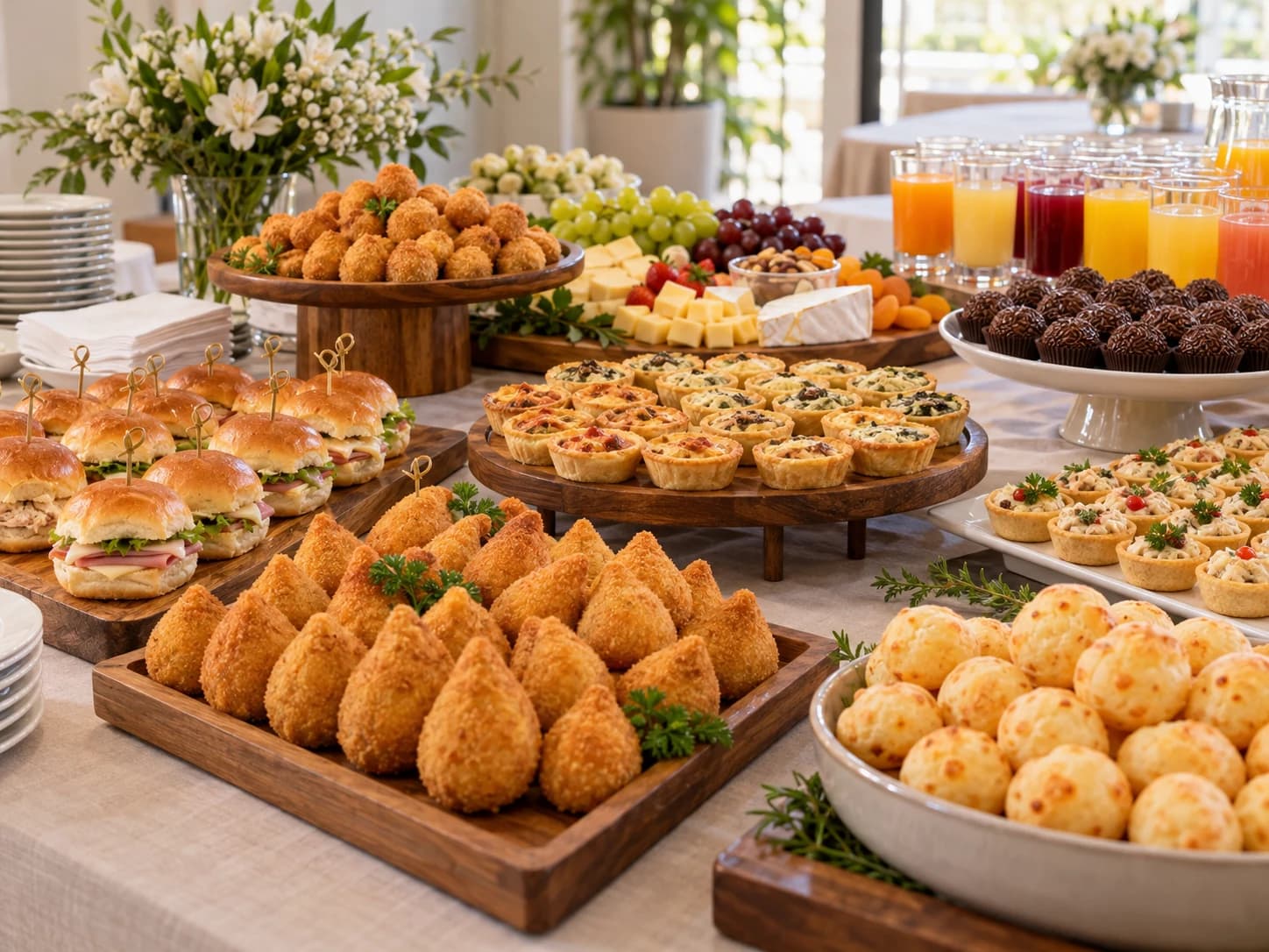 Coquetel para 50 Pessoas: Quanto Servir de Salgados, Doces e Bebidas