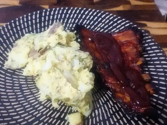 Costelinha Suína Assada: 1,5 kg, Mel, Limão e Páprica: prato pronto
