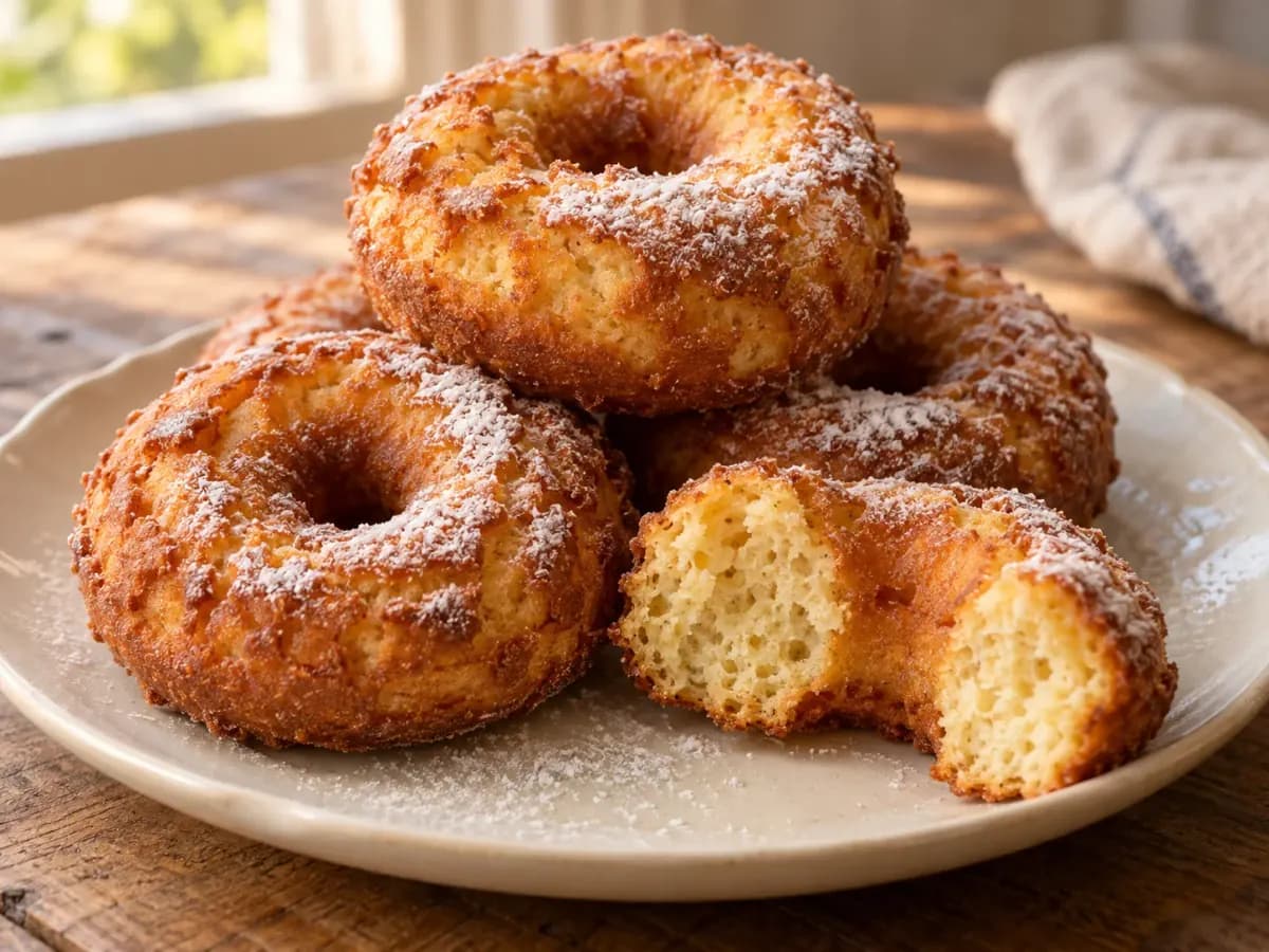Donuts com Fermento Químico: foto do prato pronto
