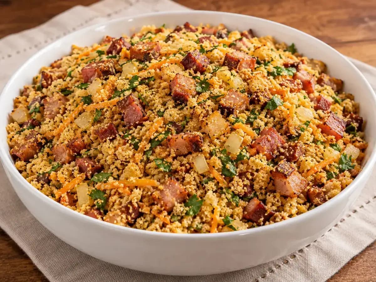 Farofa para 40 Pessoas: Receita e Quantidade Ideal: foto do prato pronto