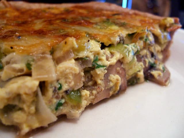 Quiche de Alho-Poró Tradicional Cremosa: prato pronto