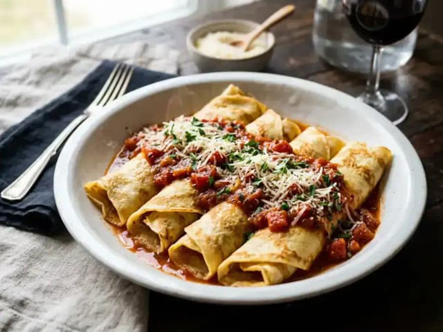 Receita de Panqueca Simples e Rápida de Liquidificador: prato pronto