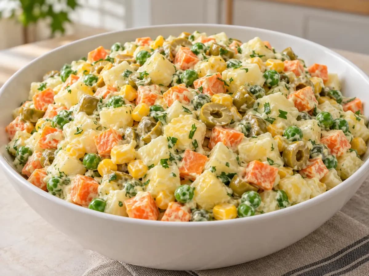 Salada de Maionese para 60 Pessoas: foto do prato pronto