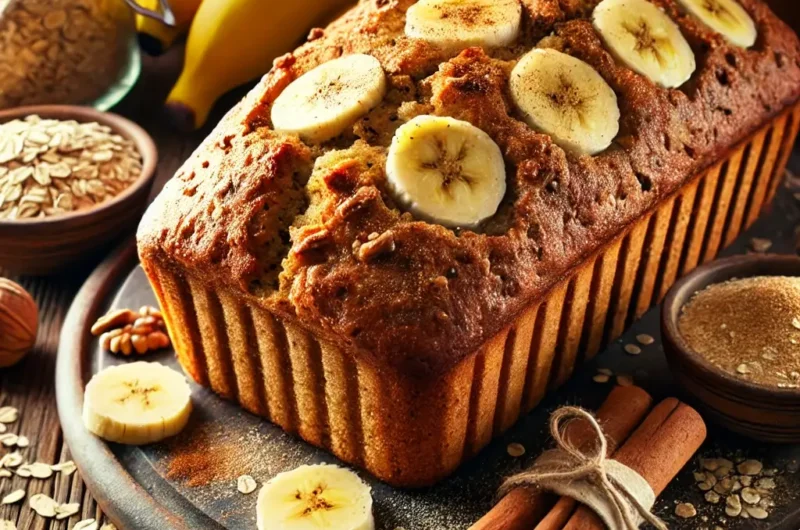 Bolo de Banana com Aveia