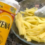 Batata frita crocante com maizena, frita na hora