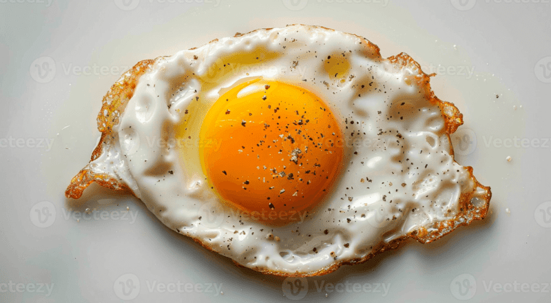 Ovos mexidos temperados com salsinha e páprica, servidos com torradas.