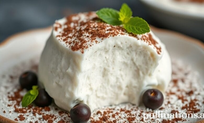 Várias unidades de Maria-Mole caseira branca, polvilhada com coco ralado, arranjadas em um prato branco sobre fundo claro.