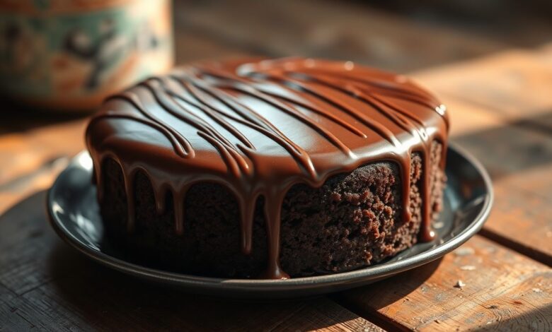 bolo de chocolate com calda de brigadeiro capa 9651