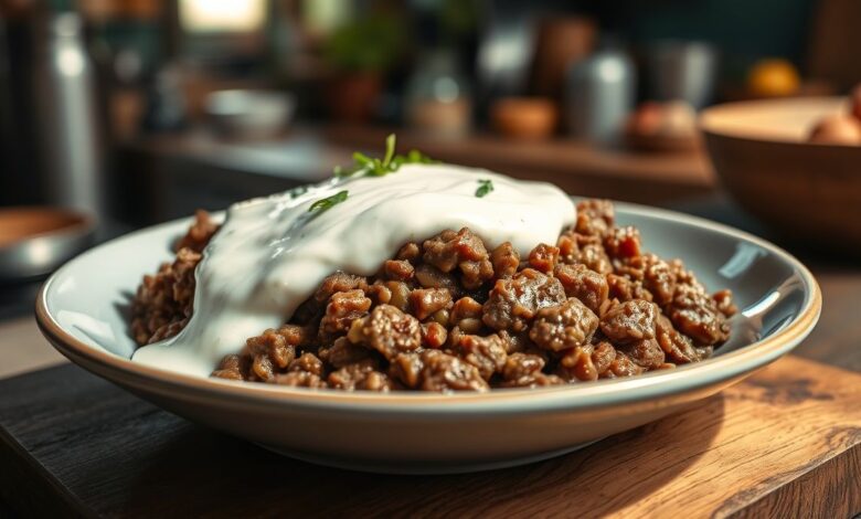 carne moida com molho branco capa 9230