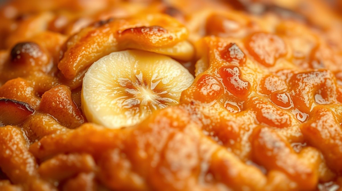 Close-up mostrando a textura e o recheio de banana na crepioca doce fit