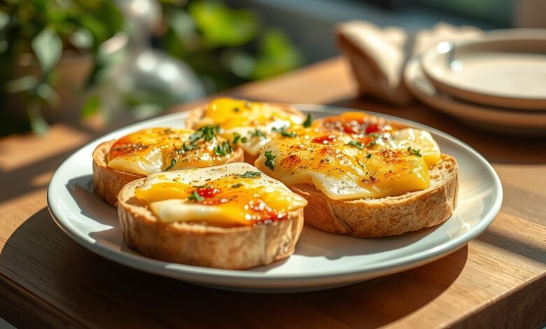 Pão de queijo fit leve e douradinho, servido em um prato rústico, crocante por fora e macio por dentro