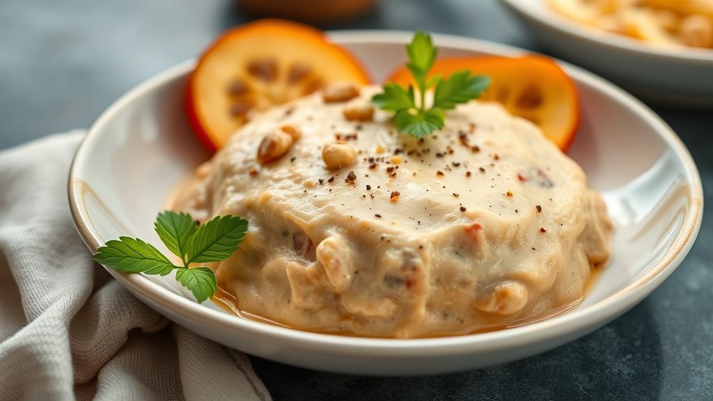 Prato com paçoca caseira pronta, crocante e dourada, destacando textura que derrete na boca