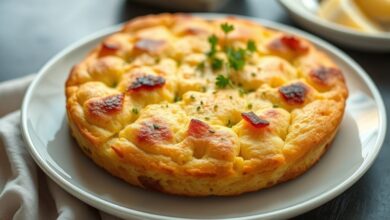 Pão de maisena na frigideira fofinho, dourado e servido em prato rústico, com apresentação caseira e apetitosa